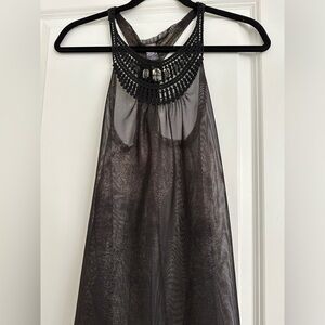 Free People mesh racer back top